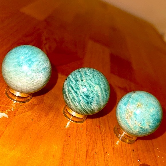 🍒BOGO🍒 1 LEFT! Amazonite Spheres 🩵 READ DESCRIPTION FOR DEAL!! - Picture 15 of 16